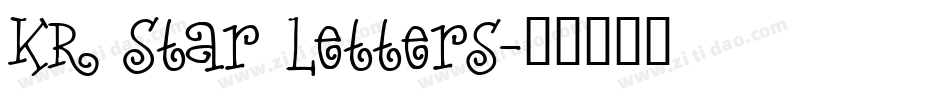 KR Star Letters字体转换